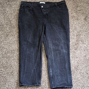 Abercrombie And Fitch The 90's Straight Ultra High Rise Black Size 35